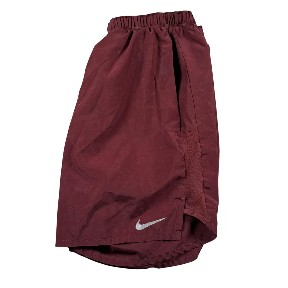 Nike Running Shorts Mens M Maroon Challenger 5 Inch Athletic Workout Gorpcore